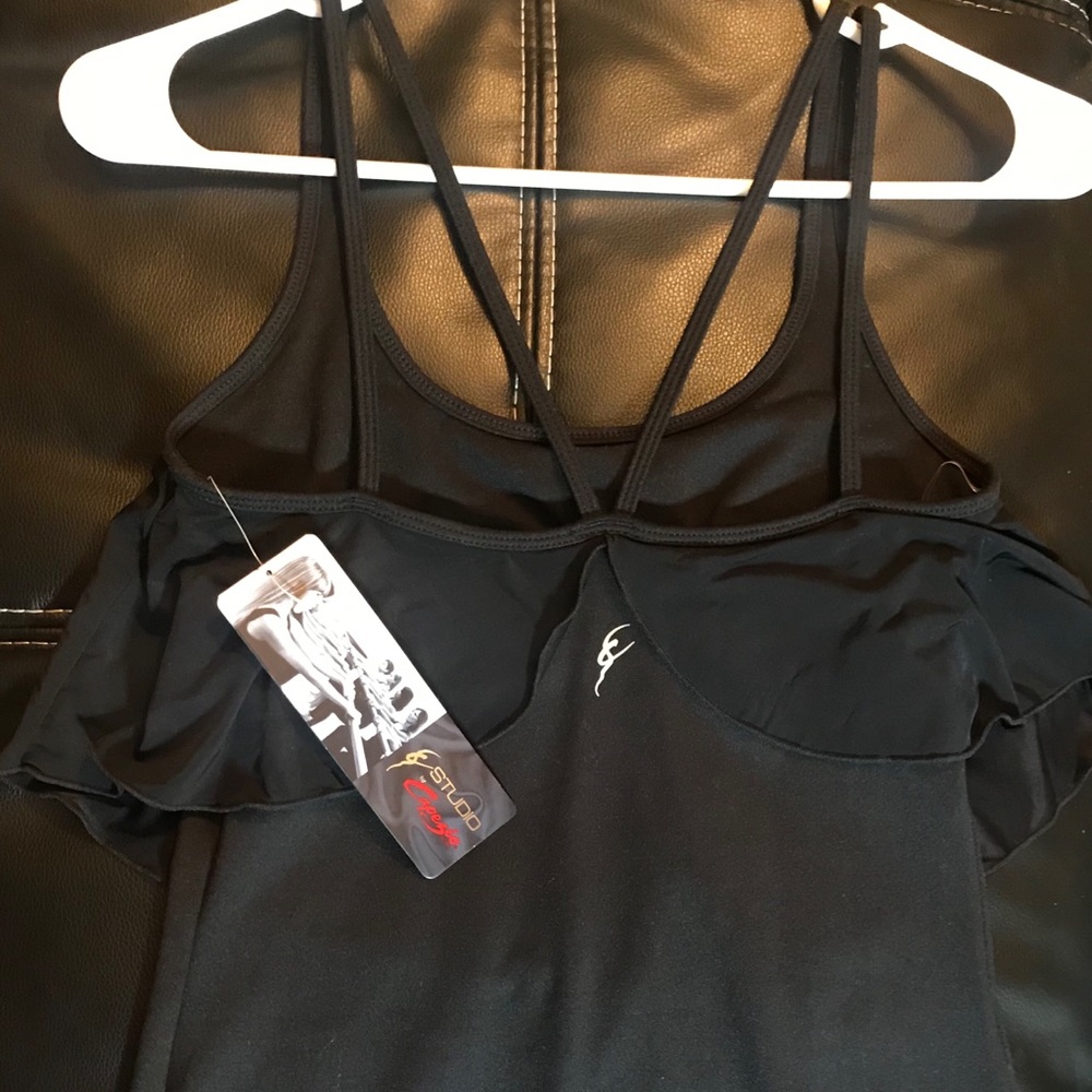 Black Flowy Dance/Workout/ballerina Tank!